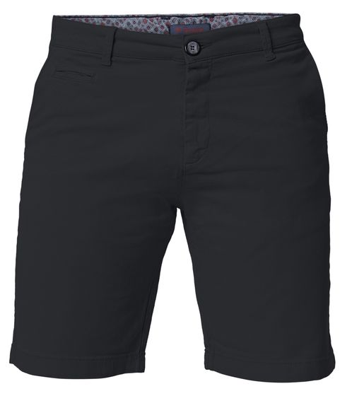 Heredot Herren Chino-Shorts kurze Baumwoll-Hose mit Eingrifftaschen Sommer-Hose Große Größen 6304 1007 Schwarz