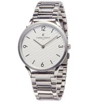 Pierre Cardin men's wristwatch analog quartz watch with stainless steel bracelet 3ATM 40mm CPI.2020 silver