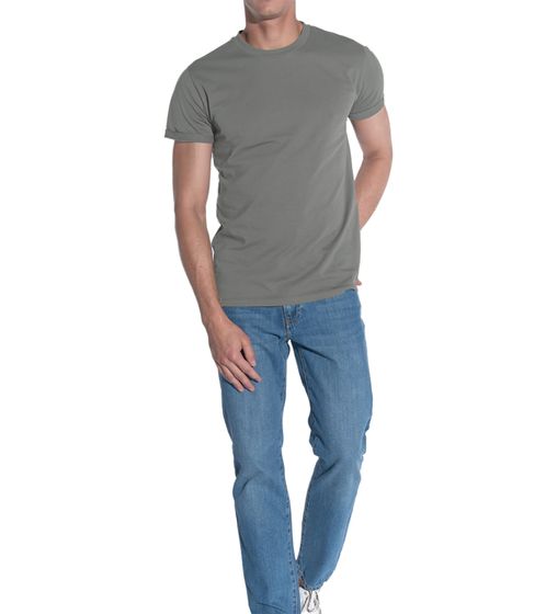 COURSE T-Shirt Uomo con Maniche Risvoltabili in Cotone Girocollo 900910 Grigio