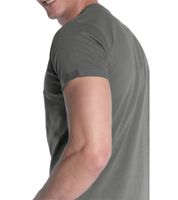 COURSE Herren T-Shirt mit Krempelarm Baumwoll-Shirt Rundhals-Shirt 900910 Grau