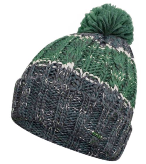 Bonnet d'hiver à pompon DARE 2b Bonnet tricoté Bonnet d'automne Couvre-chef DWC376 G74 Vert foncé