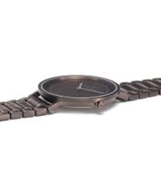 Pierre Cardin Herren Armband-Uhr mit Faltschließe analoge Quarz-Uhr mit Edelstahl-Armband 3ATM 42mm CBV.1035 Braun