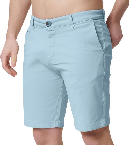 Pantalones cortos chinos Heredot para hombre, de algodón, con bolsillos, bermudas para uso diario, tallas grandes, 900088, azul claro