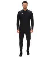 PUMA teamCup men's pullover or jogging pants with DryCell technology training shirt graphic design sports pants fitness pullover sports equipment black