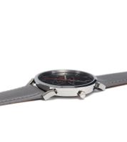 Pierre Cardin Herren Armband-Uhr mit Multi-Ziffernblatt analoge Quarz-Uhr mit Leder-Armband 3ATM 44mm CPI.2025 Grau/Silber