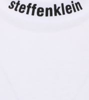 T-shirt homme steffen klein chemise en coton avec lettrage logo sur le cou chemise col rond 906261 blanc