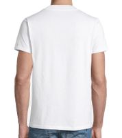 T-shirt homme steffen klein chemise en coton avec lettrage logo sur le cou chemise col rond 906261 blanc