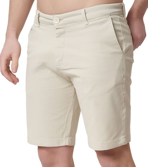 Pantalones cortos chinos Heredot para hombre, de algodón, con bolsillos, bermudas para uso diario, tallas grandes, 900318, color beige