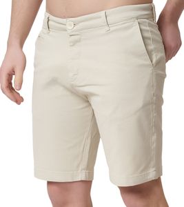 Heredot Herren Chino-Shorts kurze Baumwoll-Hose mit Eingrifftaschen Alltags-Bermuda Große Größen 900318 Beige