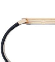 Pierre Cardin Damen Armband-Uhr schlichtes Ziffernblatt analoge Quarz-Uhr mit Leder-Armband 3ATM 40mm CPI.2003 Schwarz/Gold