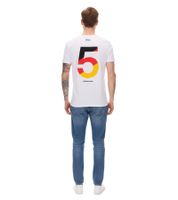 Herren ebay Fußball-Fan-Shirt Baumwoll-Rundhals-Shirt mit Rückennummer DFB Deutschland-Shirt Jubelsommer 900428 Weiß