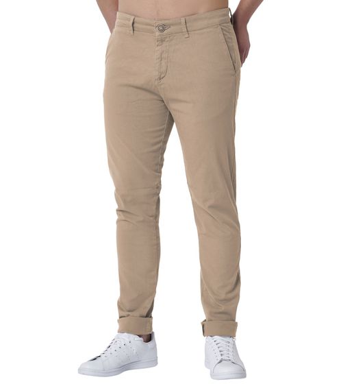 Heredot men's chino trousers, cotton trousers with pockets, denim trousers 900540 beige