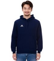 adidas Entrada 22 Hoody Herren Kapuzen-Pullover nachhaltiger Herren Baumwoll-Sweater mit Kängurutasche Hoodie H57513 Navy