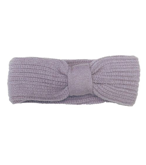 CAPELLI NEW YORK Diadema de punto con nudo Diadema de invierno Gorro 4557 8343 Morado