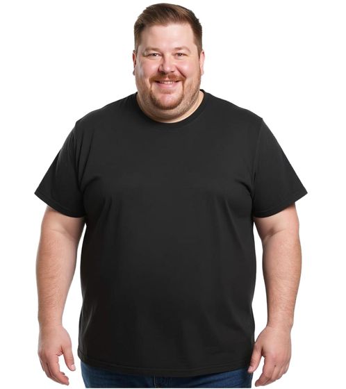 T-shirt homme ELEVATE Heros 4XL et 5XL, en coton uni 150 g/m², basique, sous-vêtement, grandes tailles, 3802899, noir