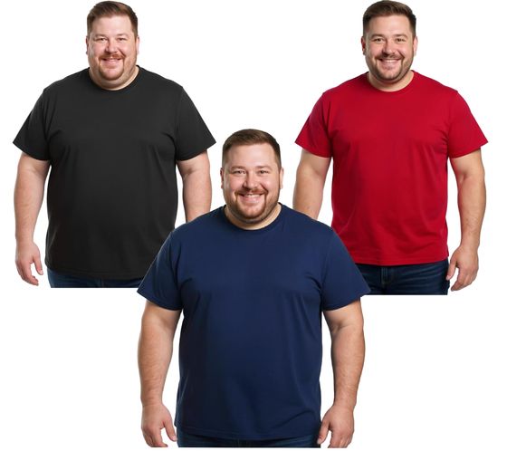ELEVATE Heros T-shirt da uomo in cotone tinta unita 150 g/m2 maglietta basica canottiera taglie forti rosso, nero o blu navy