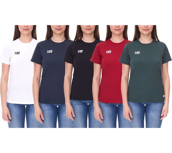 Outfitter OCEAN FABRICS TAHI T-Shirt nachhaltiges Damen Präsentations-Shirt Sommer-Shirt Sport OUT-W-1020-OTW Rot, Grün, Dunkelblau, Schwarz oder Weiß