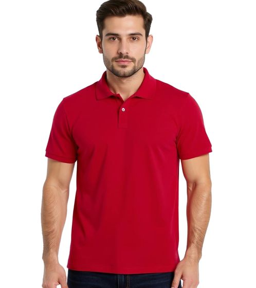 ELEVATE Helios Polo Uomo Polo Cotone Piquet Maglia 180 g/m² 3810625 Rosso