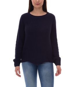 ARIZONA women's knitted sweater, cotton sweater, round neck sweater 24360544 dark blue