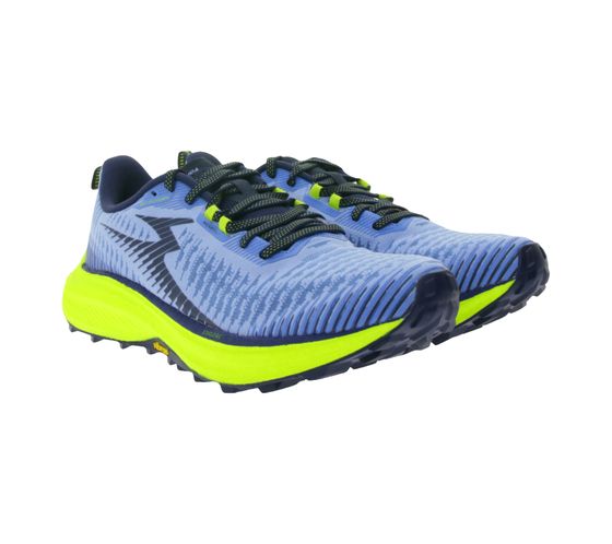 361° FUTURA Zapatillas de running para mujer Zapatillas de trail Zapatillas deportivas con suela Vibram Mega Grip Y2360-5770 Azul/Amarillo