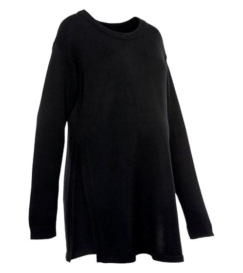 pull de maternité pour femme de 9 mois avec grande fente pull tricoté mode maternité 46551556 noir