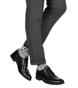 1 Paar Moustard Moon Landing Astronaut Herren Baumwoll-Socken mit Weltraum Print gemusterte lange Strümpfe 17S-MOON Hellblau/Grau