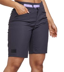 Pantaloncini sportivi da donna CRAFT Core Offroad XT, pantaloncini da ciclista elastici, pantaloni corti funzionali, pantaloni da ciclista leggeri con chiusura a gancio 1910585-992739 Grigio/Viola