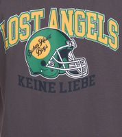 Camisa de algodón para hombre KEINE LIEBE Ballhead con inscripción LOST ANGELES Camiseta de cuello redondo Camisa de manga corta KLTS1011GRY Gris/Verde/Naranja