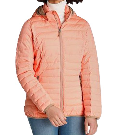 G.I.G.A. DX by killtec women's jacket, water-repellent quilted jacket with hood, outdoor jacket 10727365 orange