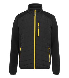 NORTHERN COUNTRY Herren Hybridjacke Outdoor-Jacke mit Brusttasche Alltags-Jacke 20622000 Schwarz/Gelb