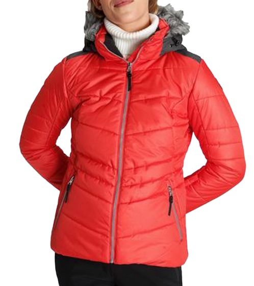 Veste d'hiver pour femme ICEPEAK Veste d'extérieur déperlante avec capuche 33517321 Rouge