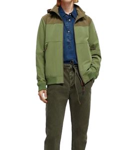 SCOTCH & SODA Herren Jacke wasserabweisende Outdoor-Jacke im Colorblock-Design 69878052 Khaki