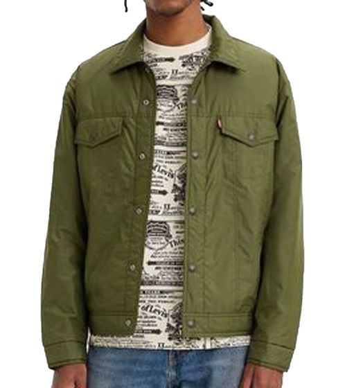 LEVI'S Padded Truck Jacket Men's Relaxed Fit Transition Jacket 97044311 Green