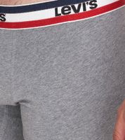 5er Pack LEVI`S Herren Boxershorts Baumwoll-Unterwäsche mit farblichen Akzenten am Bund 701224335 Schwarz/Grau