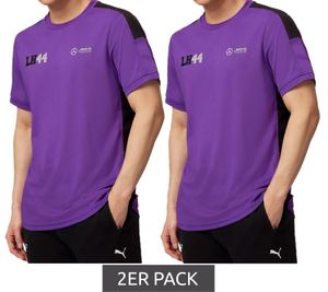 Pack de 2 camisetas básicas para hombre Mercedes-Benz AMG Petronas F1 MAPF1 FW George Russell con estampado LH44 Everyday Shirt 701222303 001 Morado