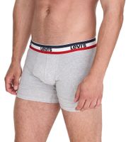 5er Sparpack LEVI`S Herren Boxershorts Baumwoll-Unterwäsche mit farblichen Akzenten am Bund 701224335 Schwarz/Grau oder Schwarz/Grau/Blau