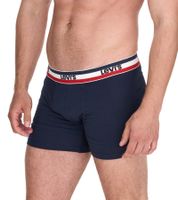 5er Sparpack LEVI`S Herren Boxershorts Baumwoll-Unterwäsche mit farblichen Akzenten am Bund 701224335 Schwarz/Grau oder Schwarz/Grau/Blau