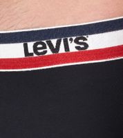 5er Sparpack LEVI`S Herren Boxershorts Baumwoll-Unterwäsche mit farblichen Akzenten am Bund 701224335 Schwarz/Grau oder Schwarz/Grau/Blau
