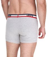 5er Sparpack LEVI`S Herren Boxershorts Baumwoll-Unterwäsche mit farblichen Akzenten am Bund 701224335 Schwarz/Grau oder Schwarz/Grau/Blau