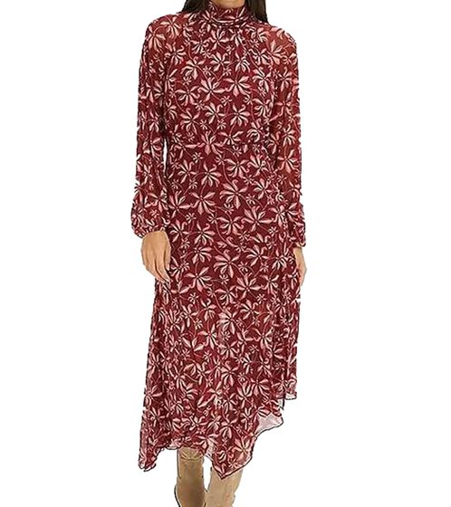 Robe d'été mi-longue durable pour femme, imprimé floral, style bohème, rouge, 967777