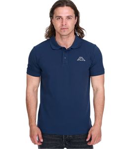 Kappa Herren Baumwoll-Polo mit kleiner Stickerei Polo-Shirt Kurzarm-Shirt Pique-Strick 303173NC A05 Dunkelblau Kappa Herren Baumwoll-Polo mit kleiner Stickerei Polo-Shirt Kurzarm-Shirt Pique-Strick 303173NC A05 Dunkelblau