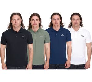 Kappa Herren Baumwoll-Polo mit kleiner Stickerei Polo-Hemd Polo-Shirt Kurzarm-Shirt Pique-Strick 303173NC Weiß, Schwarz, Dunkelblau oder Grün Kappa Herren Baumwoll-Polo mit kleiner Stickerei Polo-Hemd Polo-Shirt Kurzarm-Shirt Pique-Strick 303173NC Weiß, Schwarz, Dunkelblau oder Grün
