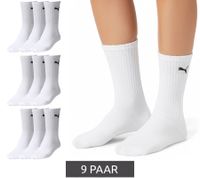 9 Paar PUMA schlichte Damen Sport-Socken Baumwoll-Socken Kinder Tennis-Socken lange Strümpfe 7308 300 Weiß 9 Paar PUMA schlichte Damen Sport-Socken Baumwoll-Socken Kinder Tennis-Socken lange Strümpfe 7308 300 Weiß