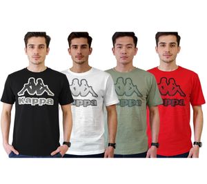 Kappa Herren Baumwoll-Shirt mit großem Logo Rundhals-Shirt Kurzarm-Shirt T-Shirt Oeko-Tex 100 zertifiziert 7085/8191 Schwarz, Grün, Weiß oder Rot Kappa Herren Baumwoll-Shirt mit großem Logo Rundhals-Shirt Kurzarm-Shirt T-Shirt Oeko-Tex 100 zertifiziert 7085/8191 Schwarz, Grün, Weiß oder Rot