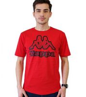 Kappa Herren Baumwoll-Shirt mit großem Logo Rundhals-Shirt Kurzarm-Shirt T-Shirt Oeko-Tex 100 zertifiziert 7085/8191 Schwarz, Grün, Weiß oder Rot Kappa Herren Baumwoll-Shirt mit großem Logo Rundhals-Shirt Kurzarm-Shirt T-Shirt Oeko-Tex 100 zertifiziert 7085/8191 Schwarz, Grün, Weiß oder Rot