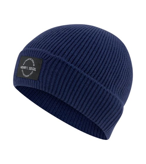 Gorro de invierno unisex H.I.S., acogedor, de punto suave, talla única, 71414868, azul