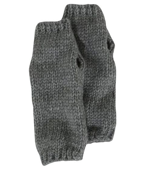 J.Jayz Damen Strick-Stulpen mit Alpaka-Wollanteil leichte Winter-Arm-Stulpen wärmende Handschuhe 97421631 Grau