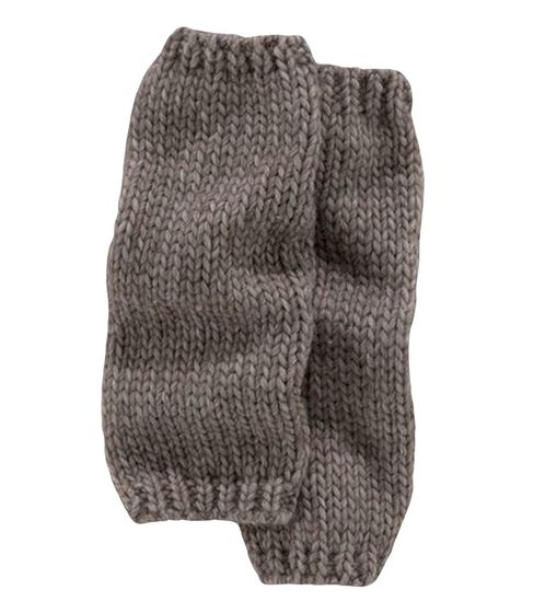 Calentadores de brazos tejidos para mujer J.Jayz con contenido de lana de alpaca, calentadores de brazos ligeros de invierno, guantes cálidos 98210869 Marrón/Gris