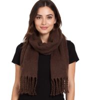 Laura Scott Frühlings-Schal mit Fransen weicher langer Web-Schal schlichter Winter-Schal 60159958 Braun Laura Scott Frühlings-Schal mit Fransen weicher langer Web-Schal schlichter Winter-Schal 60159958 Braun