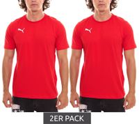 2er Sparpack PUMA TeamGoal 23 Casual Herren T-Shirt mit Logo-Stickerei Baumwoll-Shirt Fußball 656578 Schwarz, Navy, Grau, Hellblau, Weiß, Rot, Gelb oder Grün 2er Sparpack PUMA TeamGoal 23 Casual Herren T-Shirt mit Logo-Stickerei Baumwoll-Shirt Fußball 656578 Schwarz, Navy, Grau, Hellblau, Weiß, Rot, Gelb oder Grün